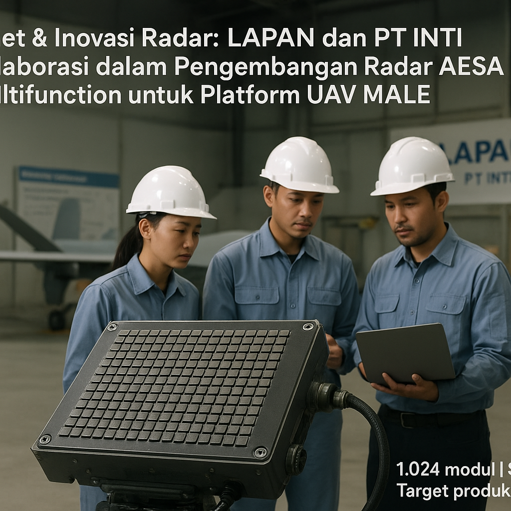 Riset & Inovasi Radar: LAPAN dan PT INTI Kolaborasi dalam Pengembangan Radar AESA Multifunction untuk Platform UAV MALE