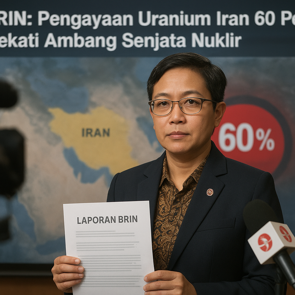 BRIN: Pengayaan Uranium Iran 60 Persen Dekati Ambang Senjata Nuklir