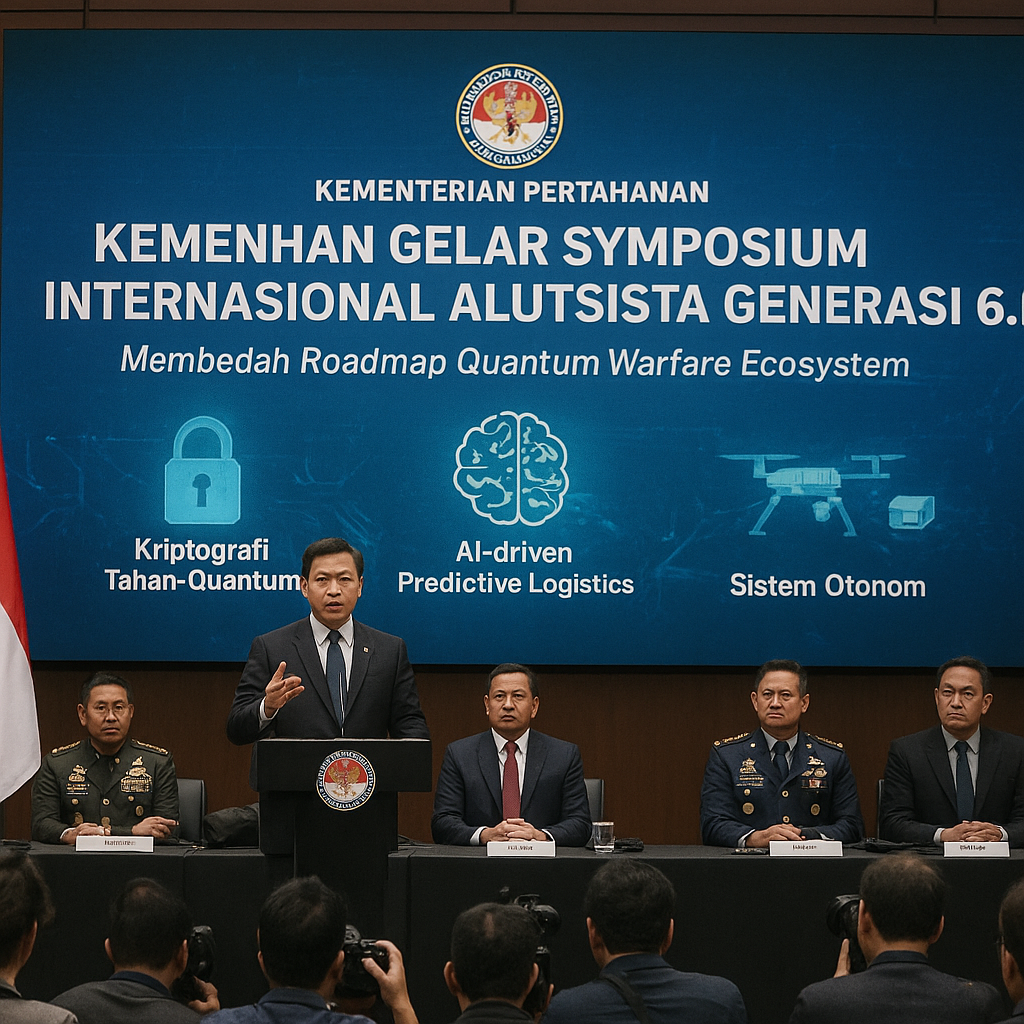 Kemenhan Gelar Symposium Internasional Alutsista Generasi 6.0: Membedah Roadmap Quantum Warfare Ecosystem