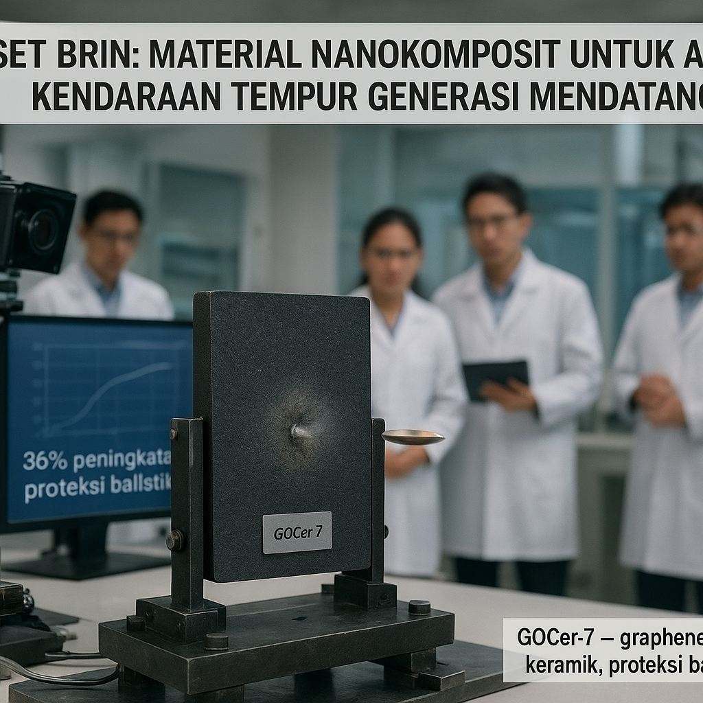 Riset BRIN: Material Nanokomposit untuk Armor Kendaraan Tempur Generasi Mendatang